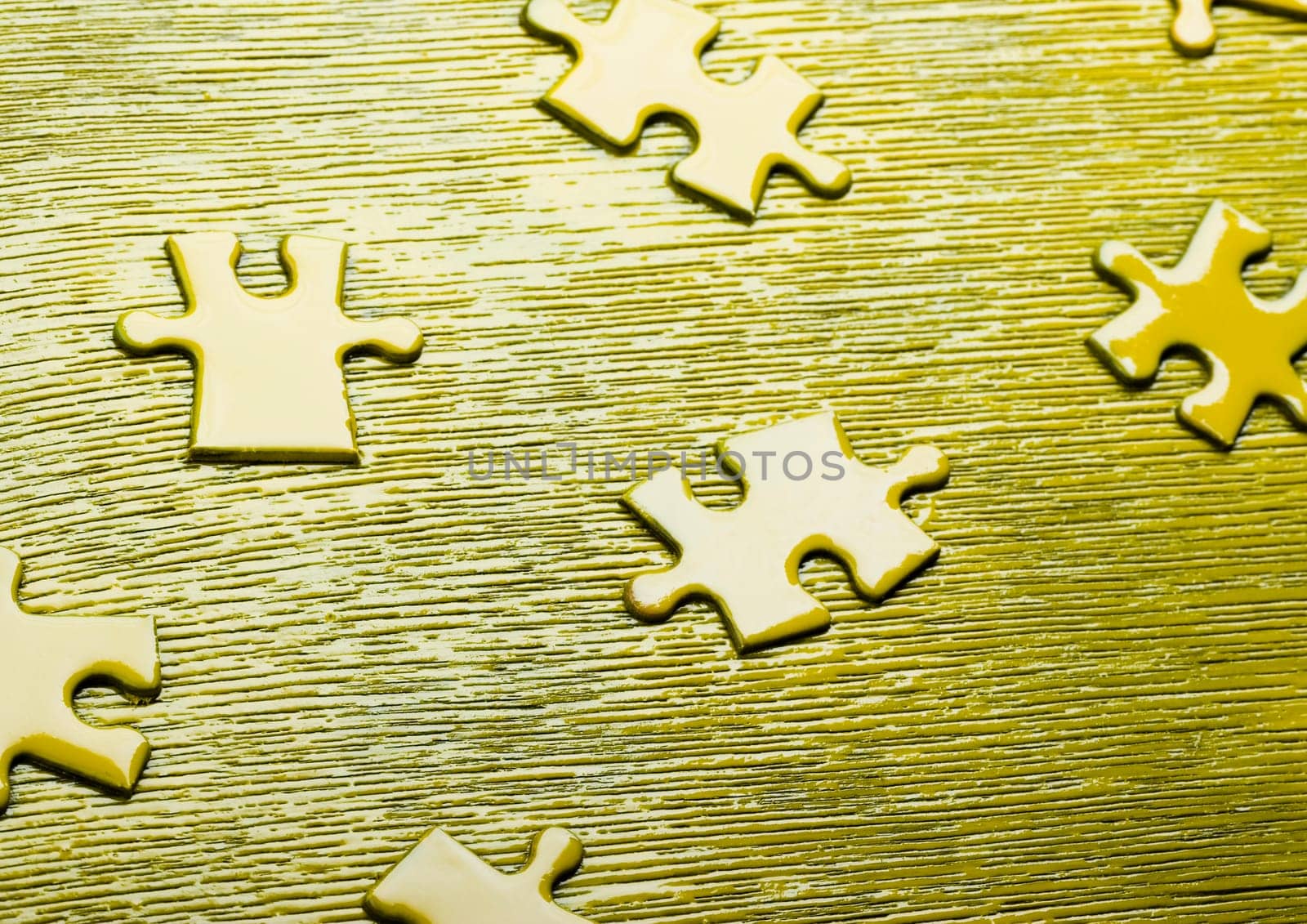 Puzzle texture on the perspective.