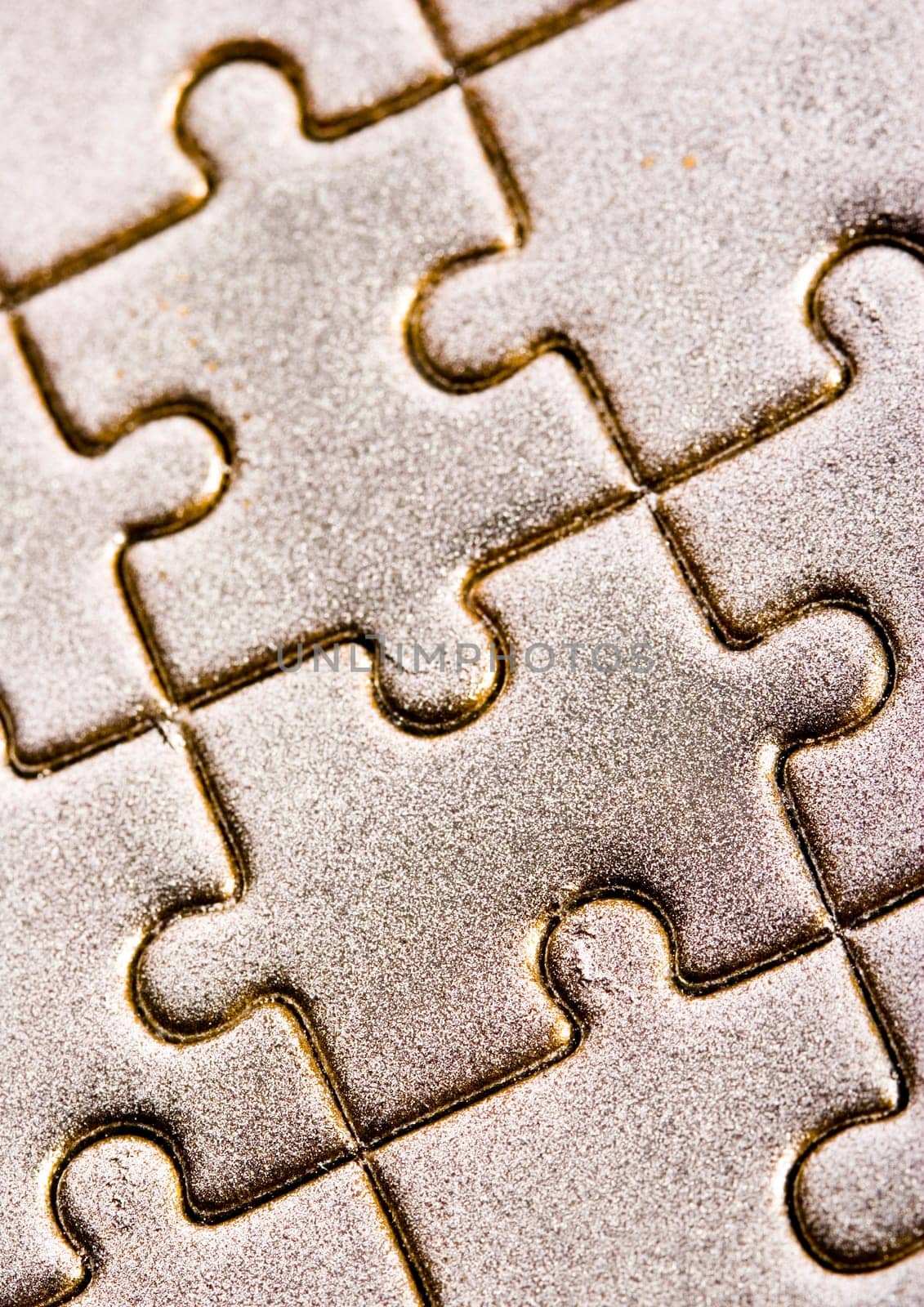 Puzzle texture on the perspective.
