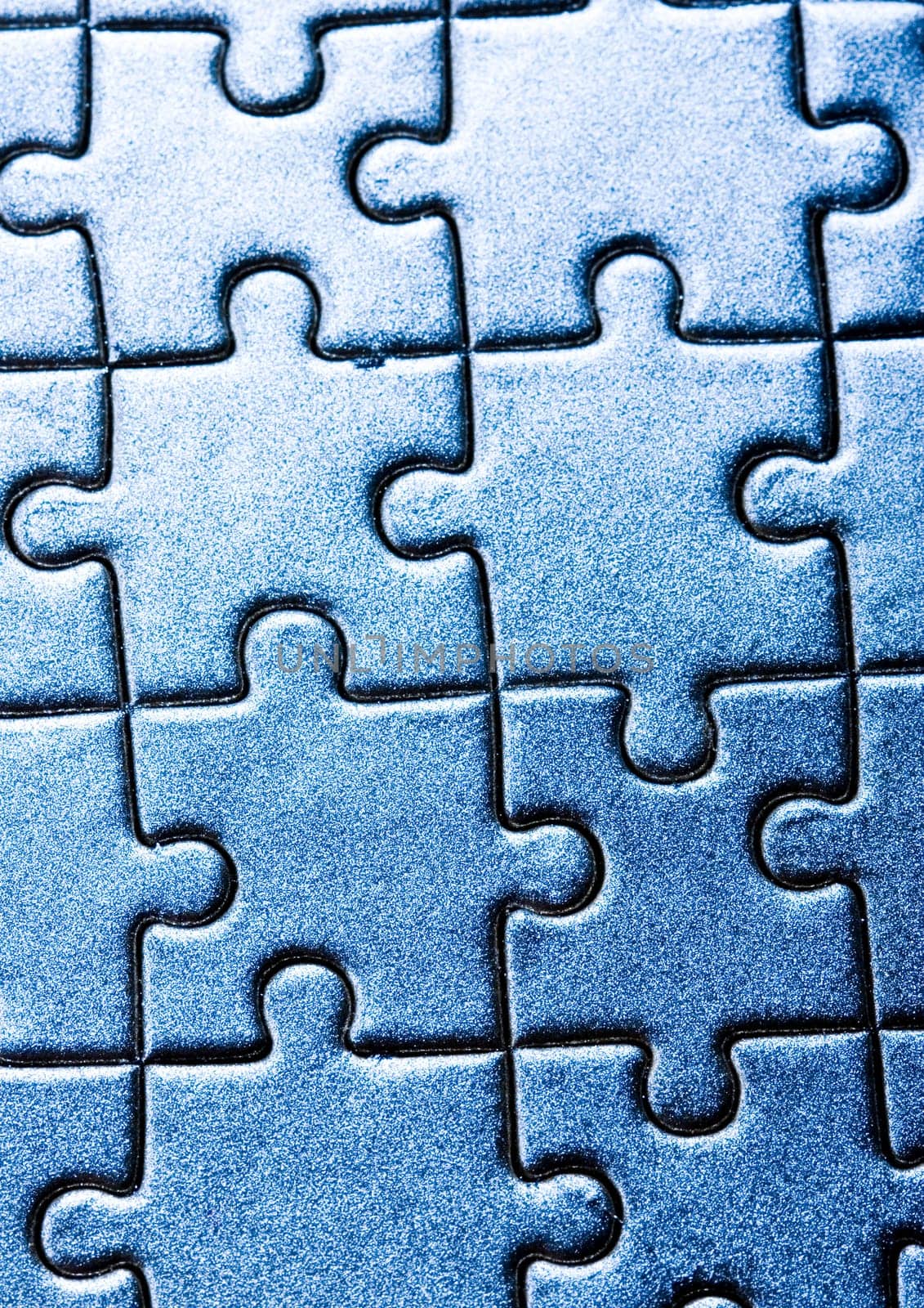 Puzzle texture on the perspective.