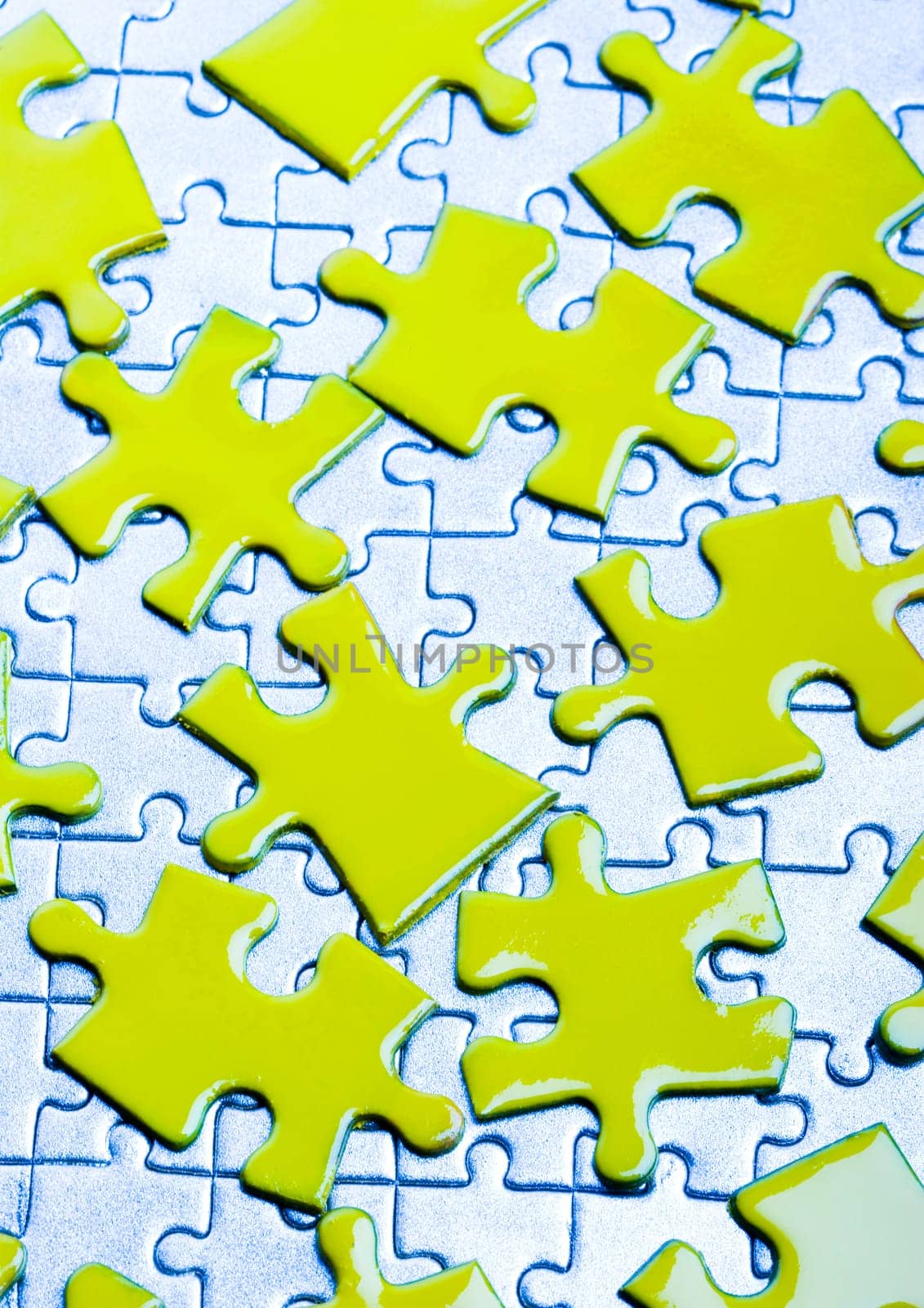 Puzzle texture on the perspective.