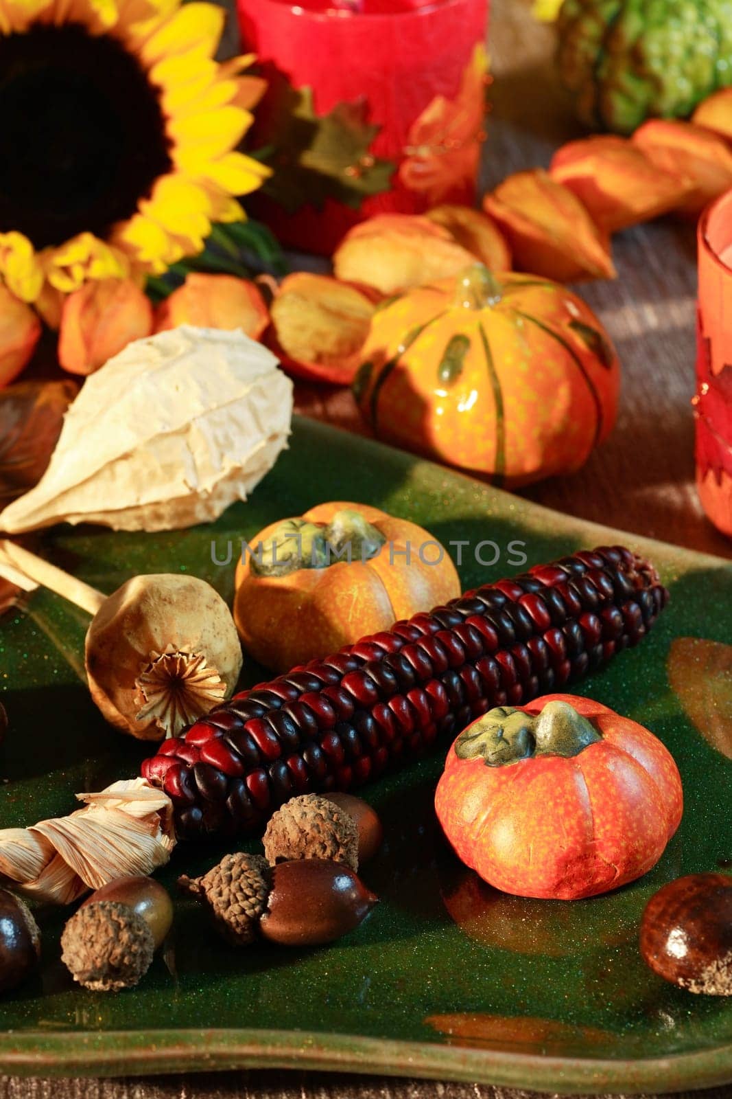 Table decoration for Thanksgiving or autumn
