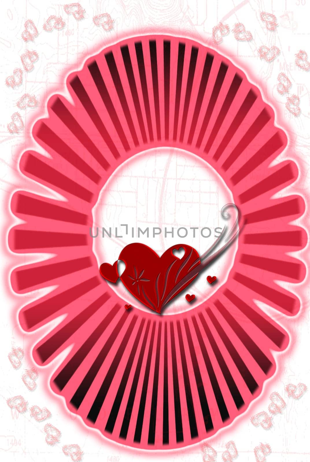Valentine background, vector illustration