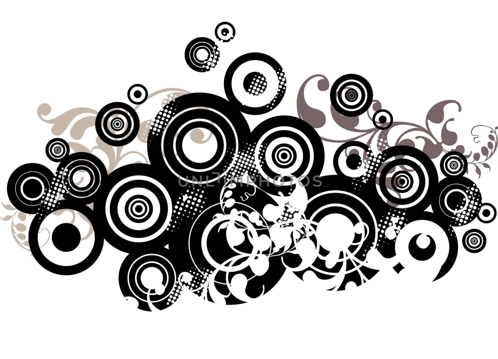 abstract background design with circles