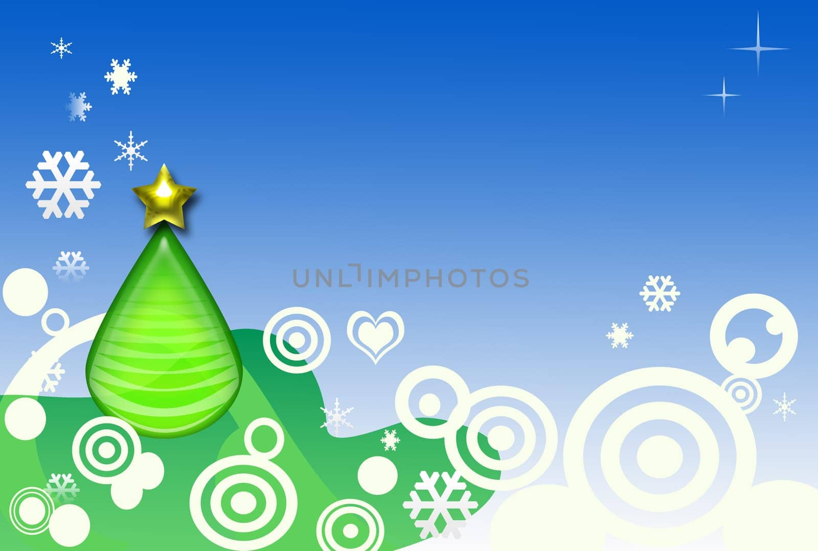 modern stylized background with lot of copy space for xmas message