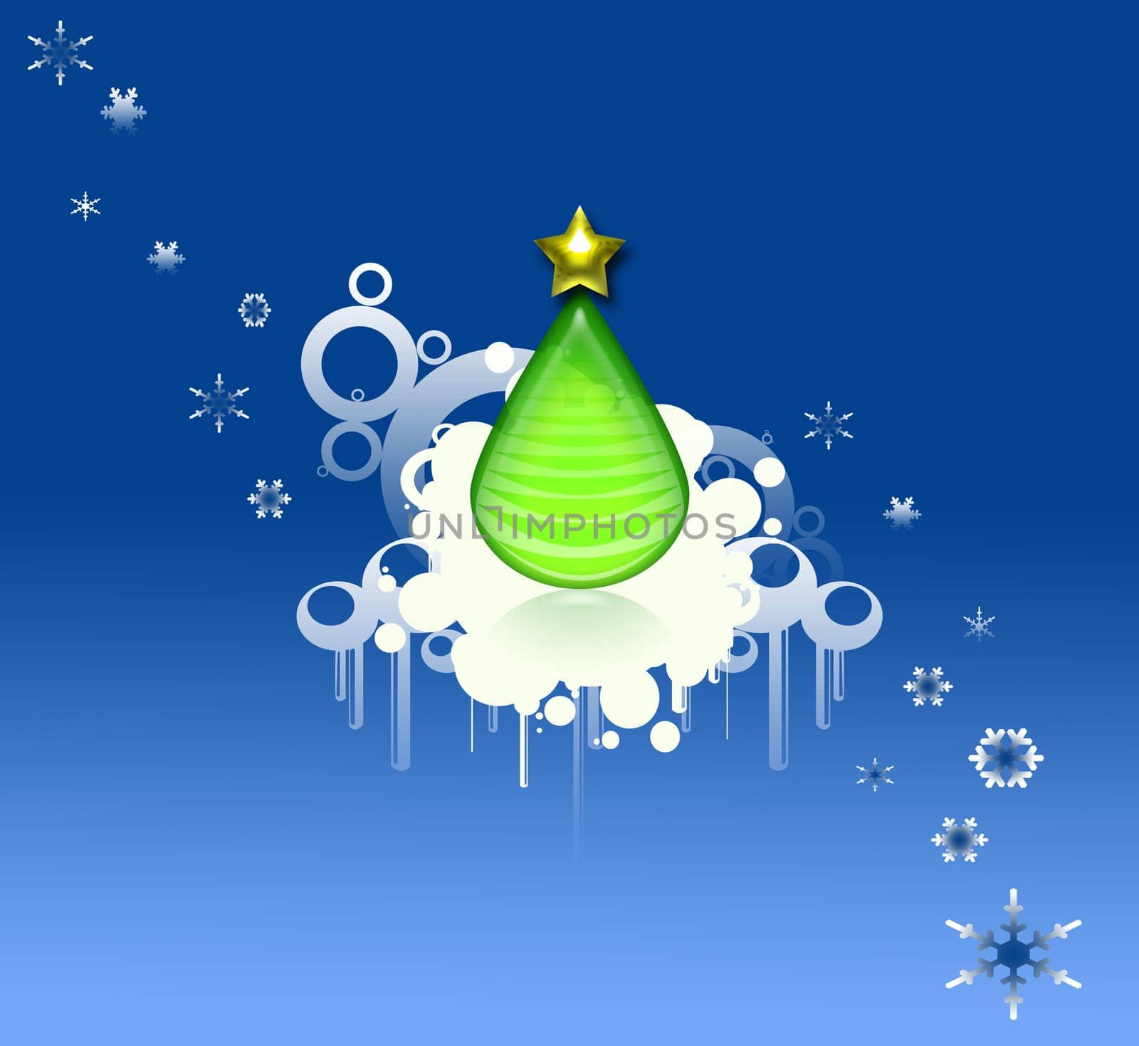 modern stylized background with lot of copy space for xmas message