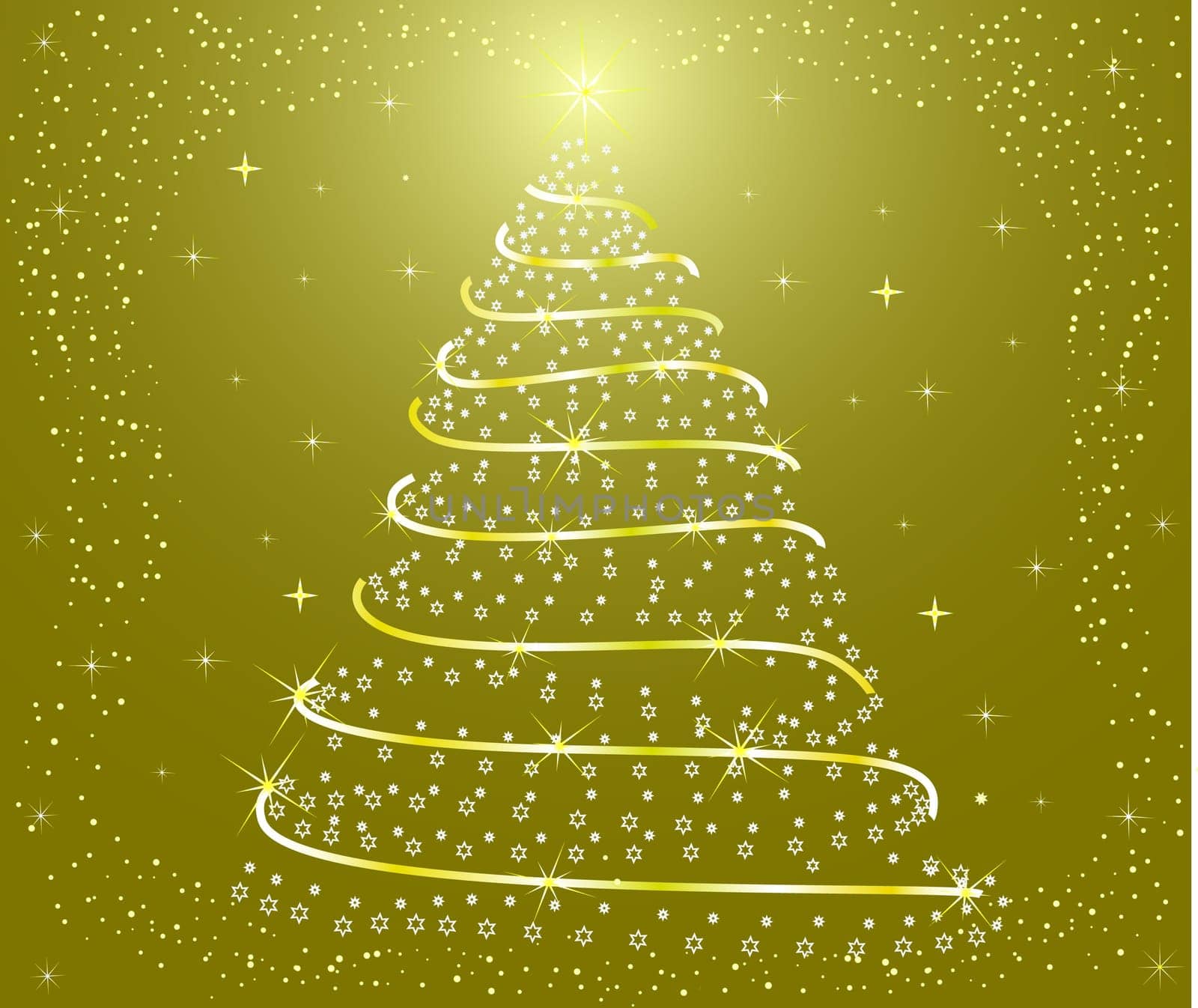 Abstract  Christmas Tree - vector