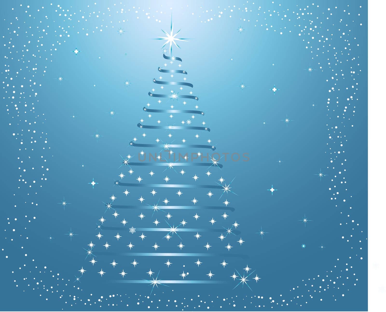 Abstract  Christmas Tree - vector
