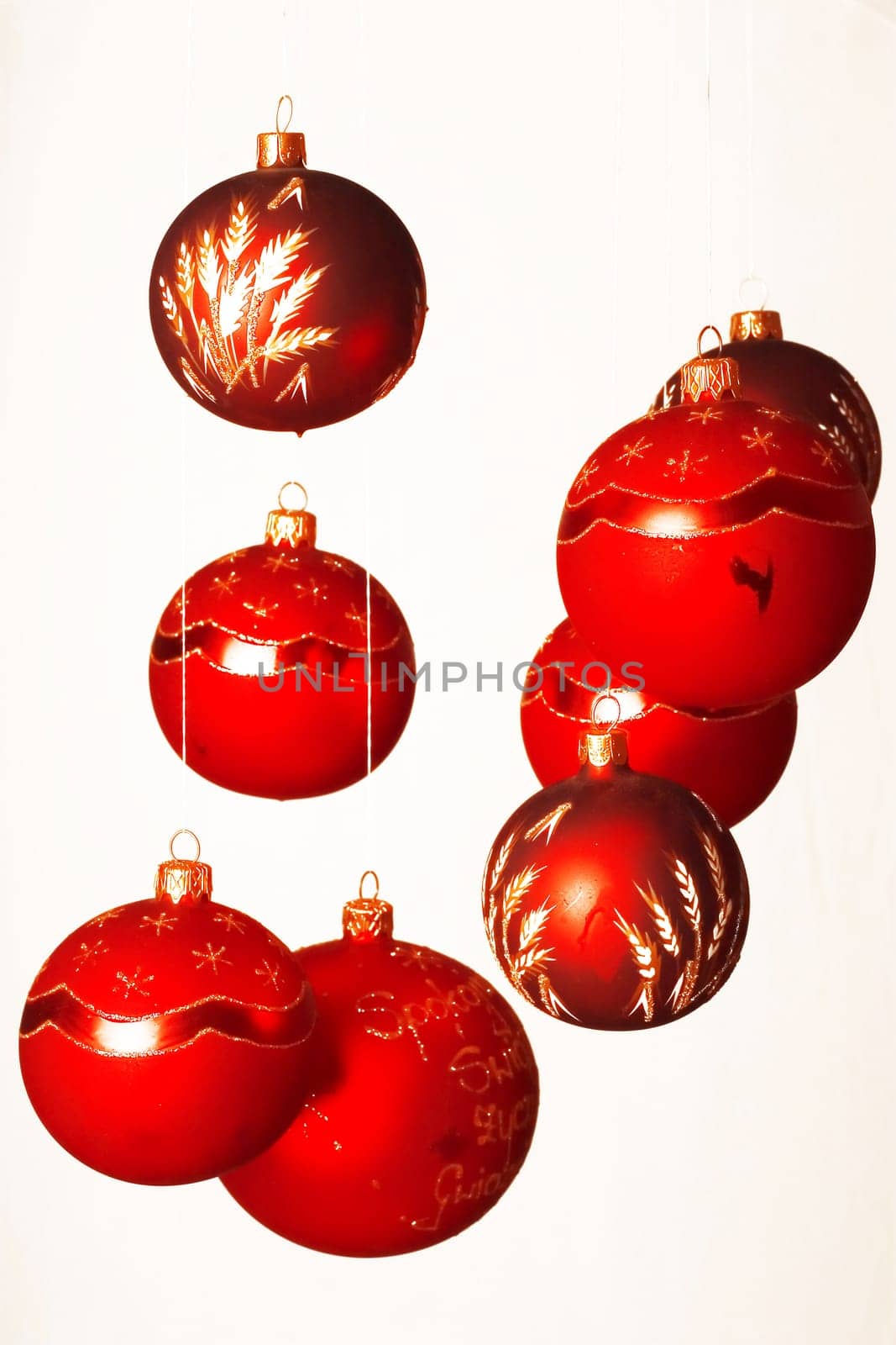 Colorful christmas balls