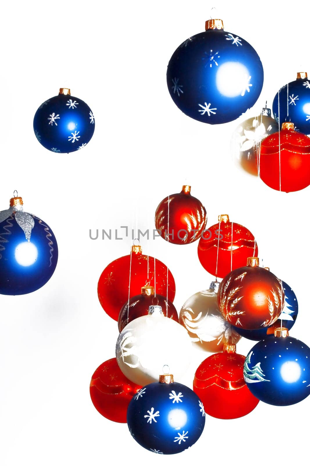Colorful christmas balls