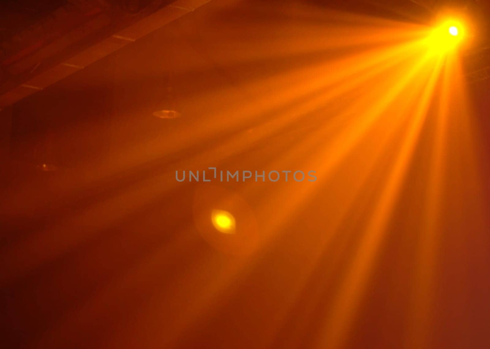 Orange spotlight on party