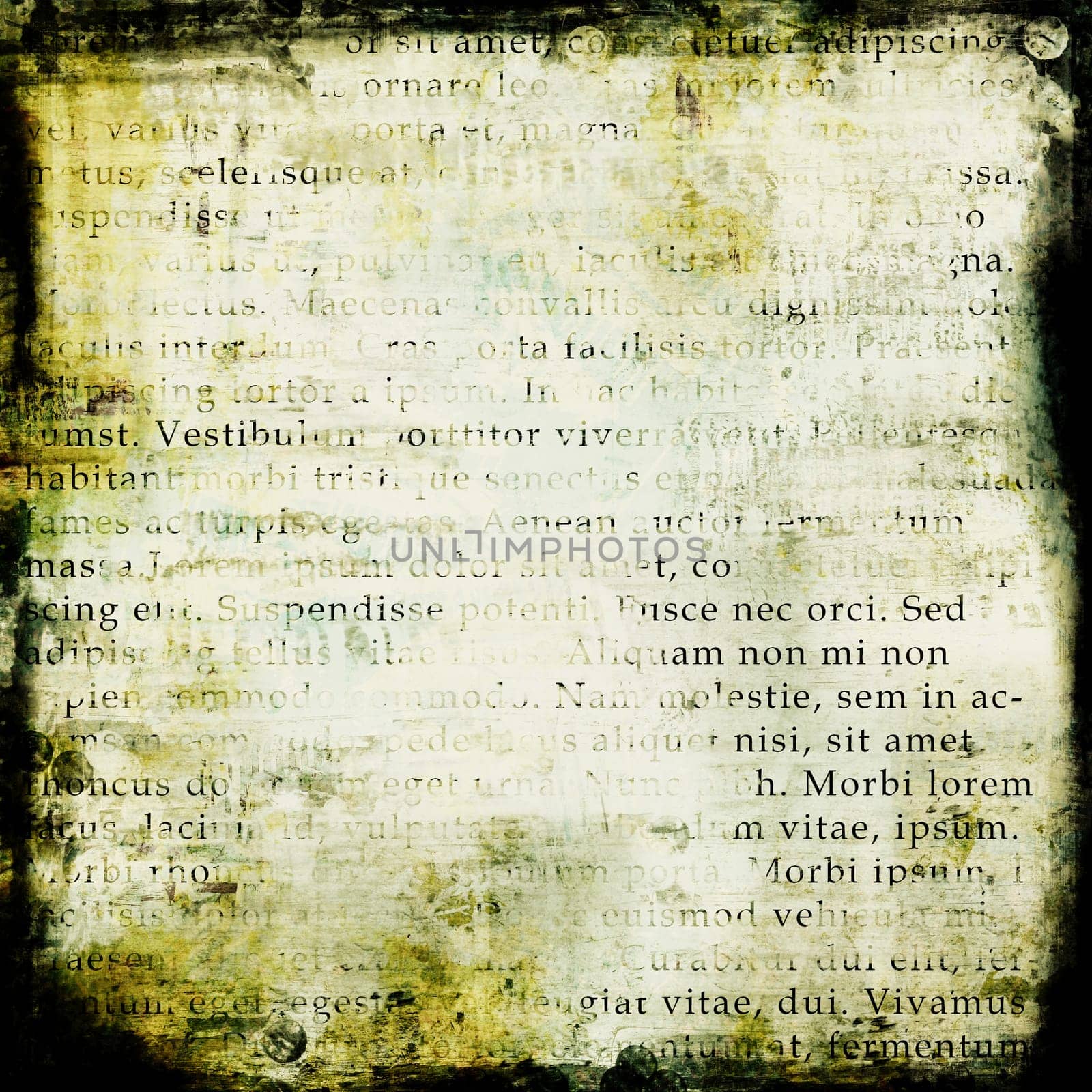 old world vintage background, with random latin text