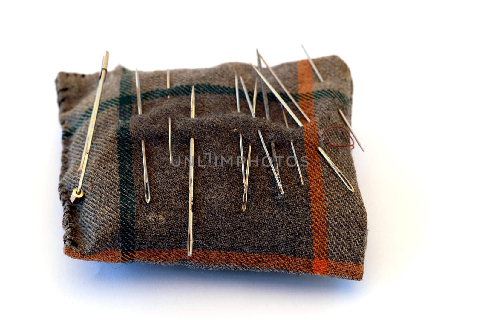 sewing material on a white background