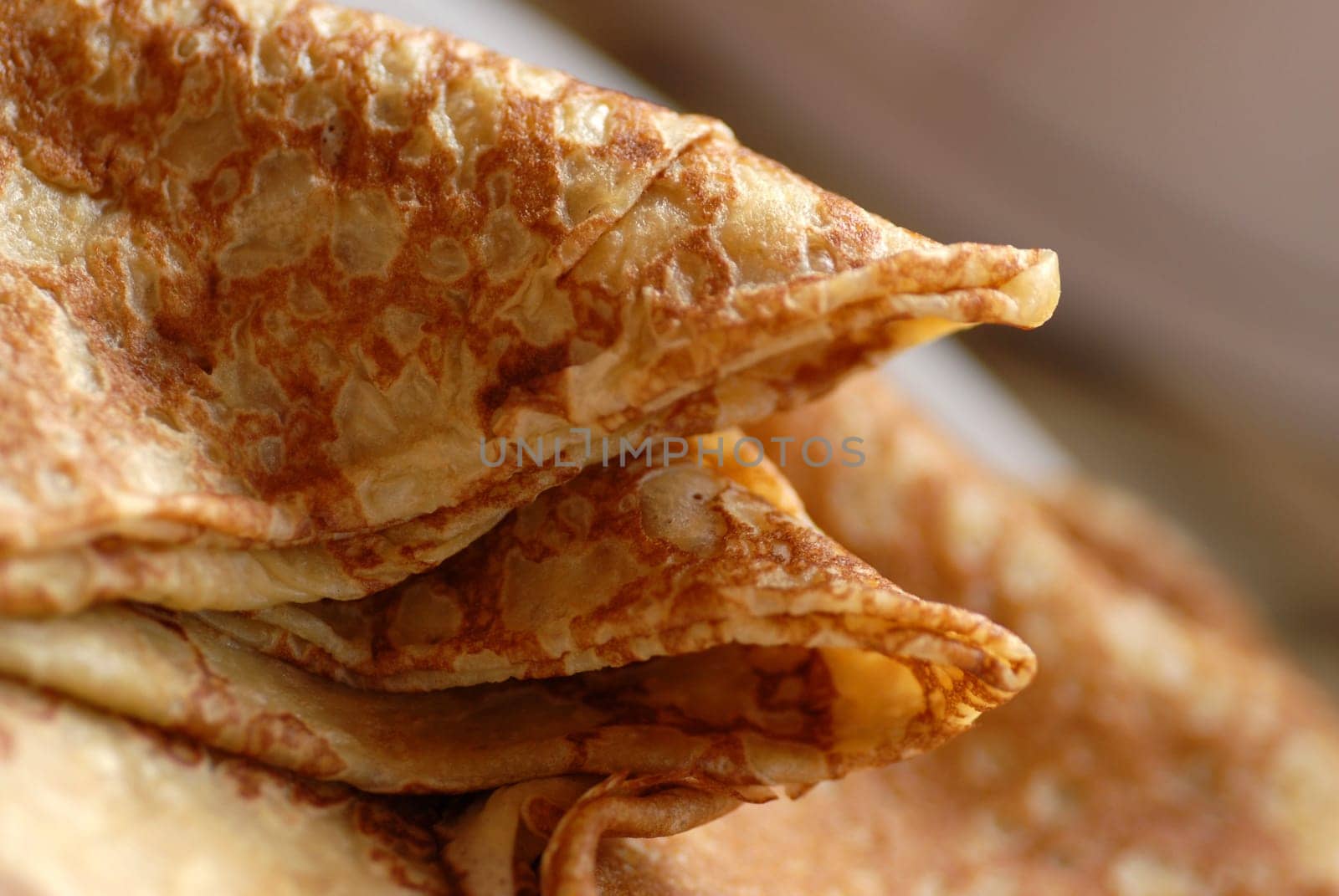french crepes from brittany in france, close up