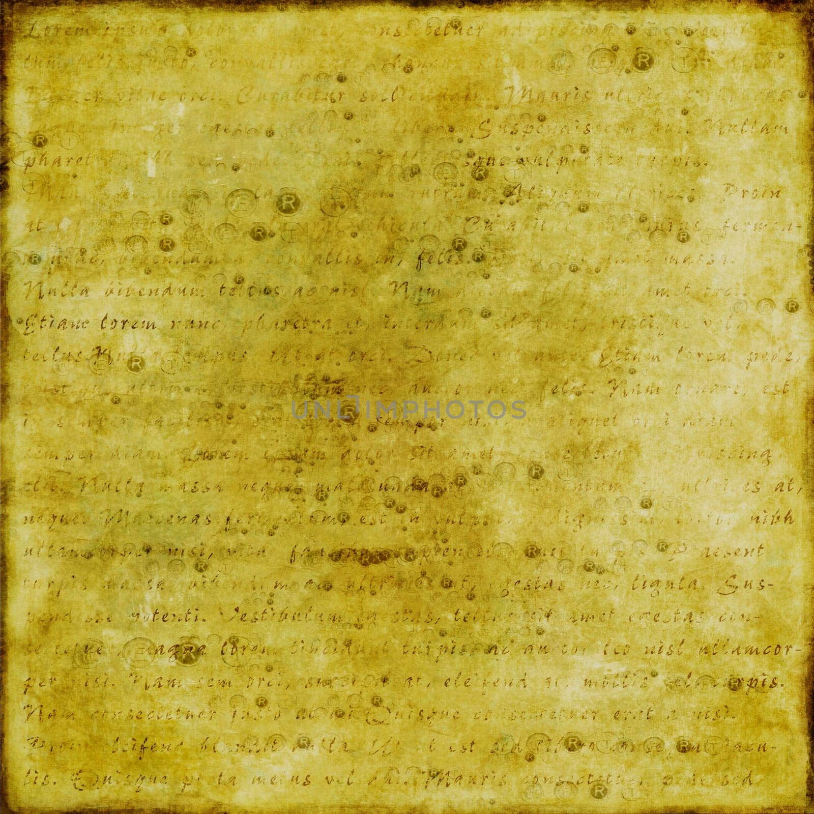 grungy golden background with faded text, nice detail