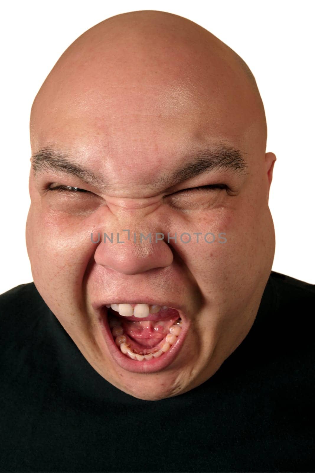 A very ill-tempered male yelling about something.