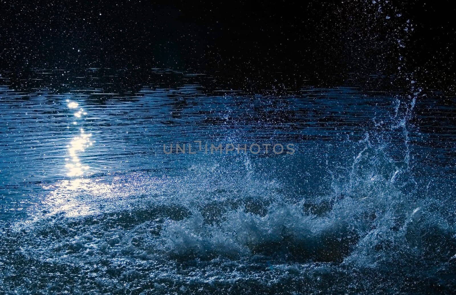 Abstract background of water splashing