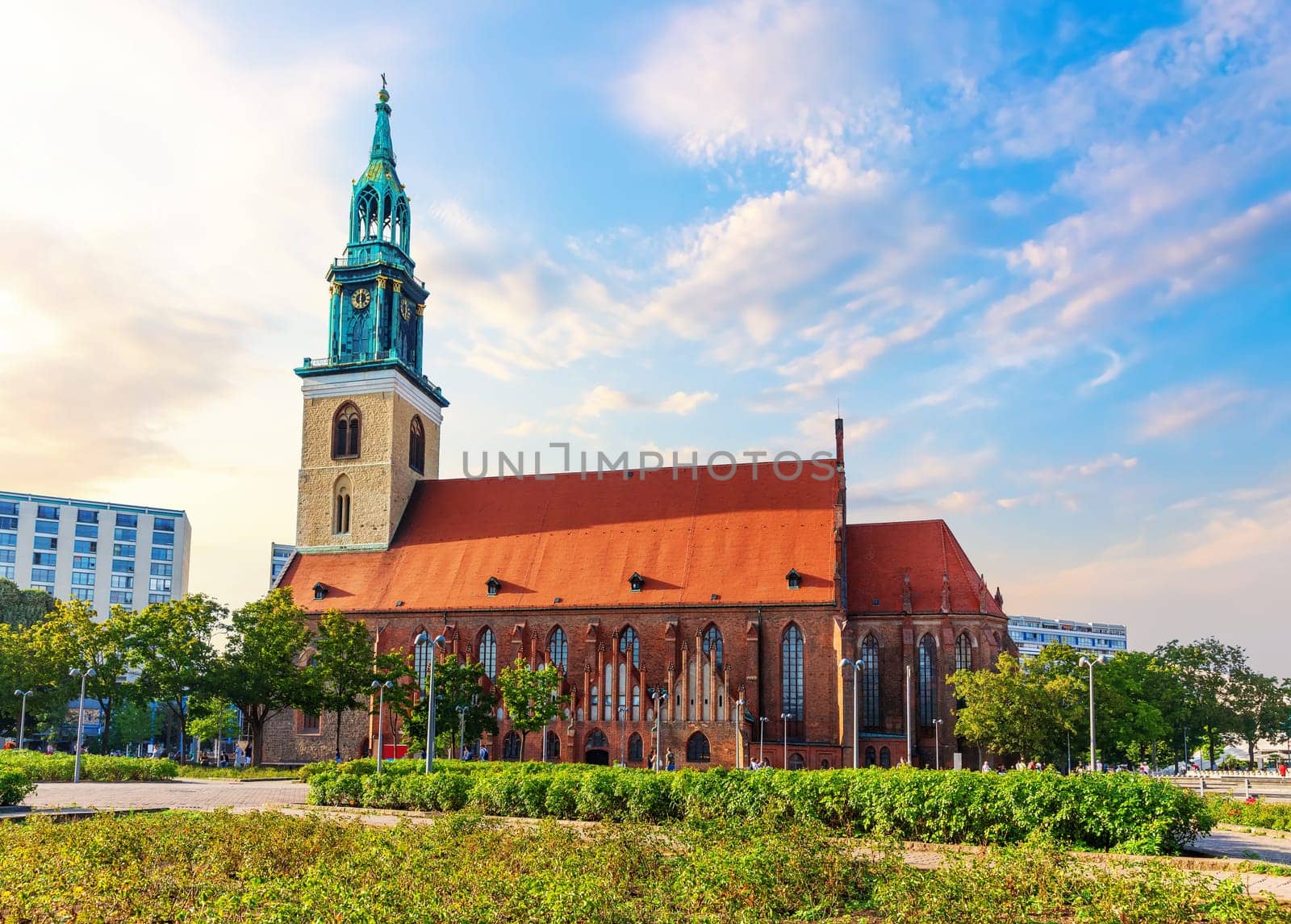 St Mary's Church, a famous gothic church in the center of Berlin, Germany.