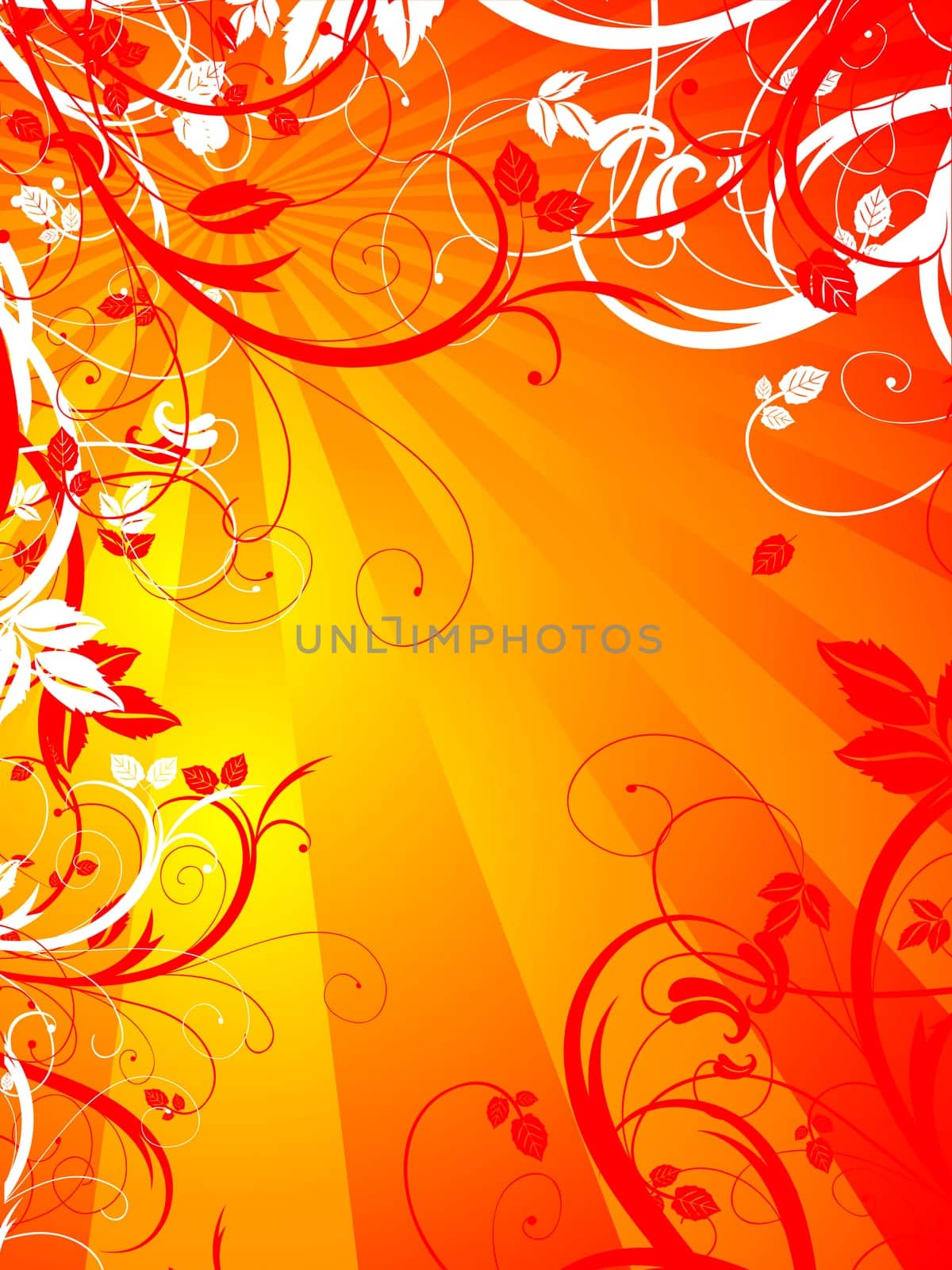 Abstract floral design