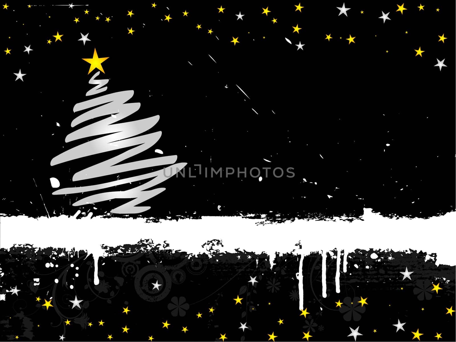 Grunge Christmas background