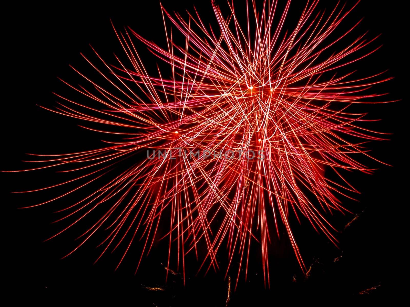 Fireworks display at London sky's