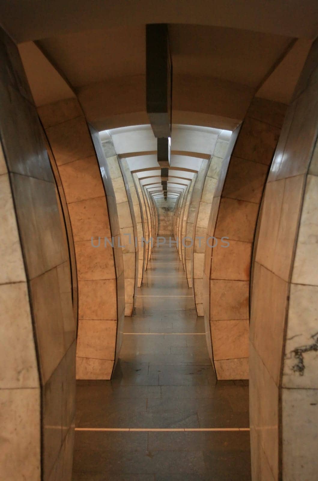 Hall of one of the metro stations in Kiev