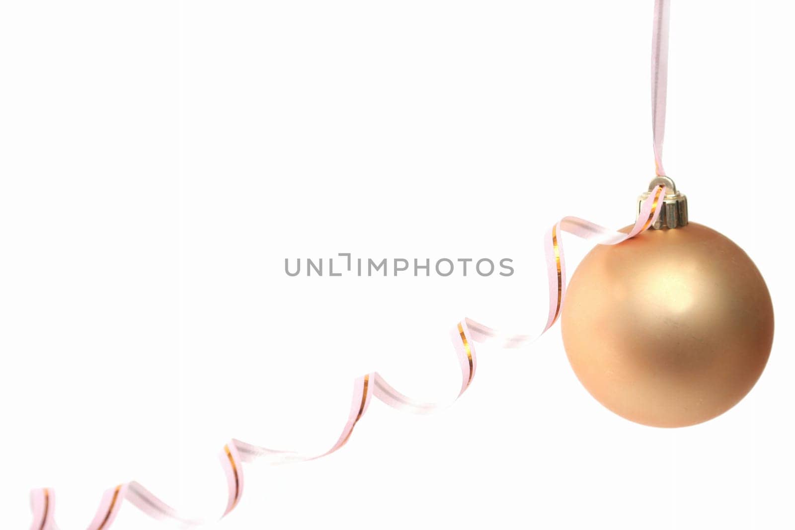 Gold New Year's toy and streamer