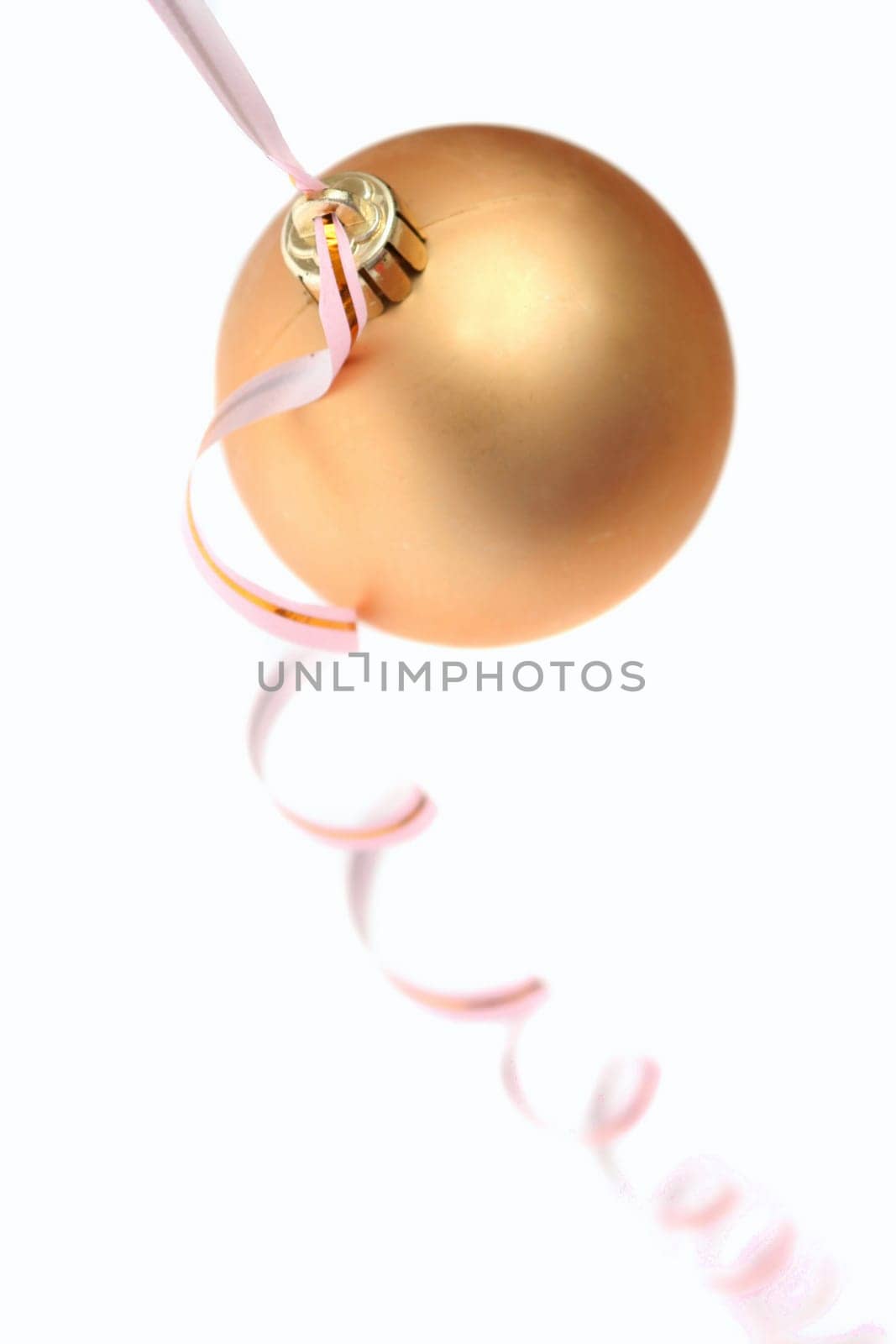Gold New Year's toy and streamer