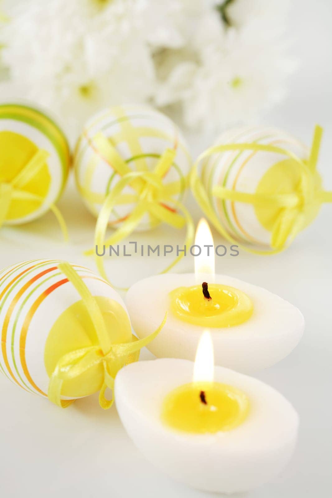 Easter detail with Easter eggs or spring motive