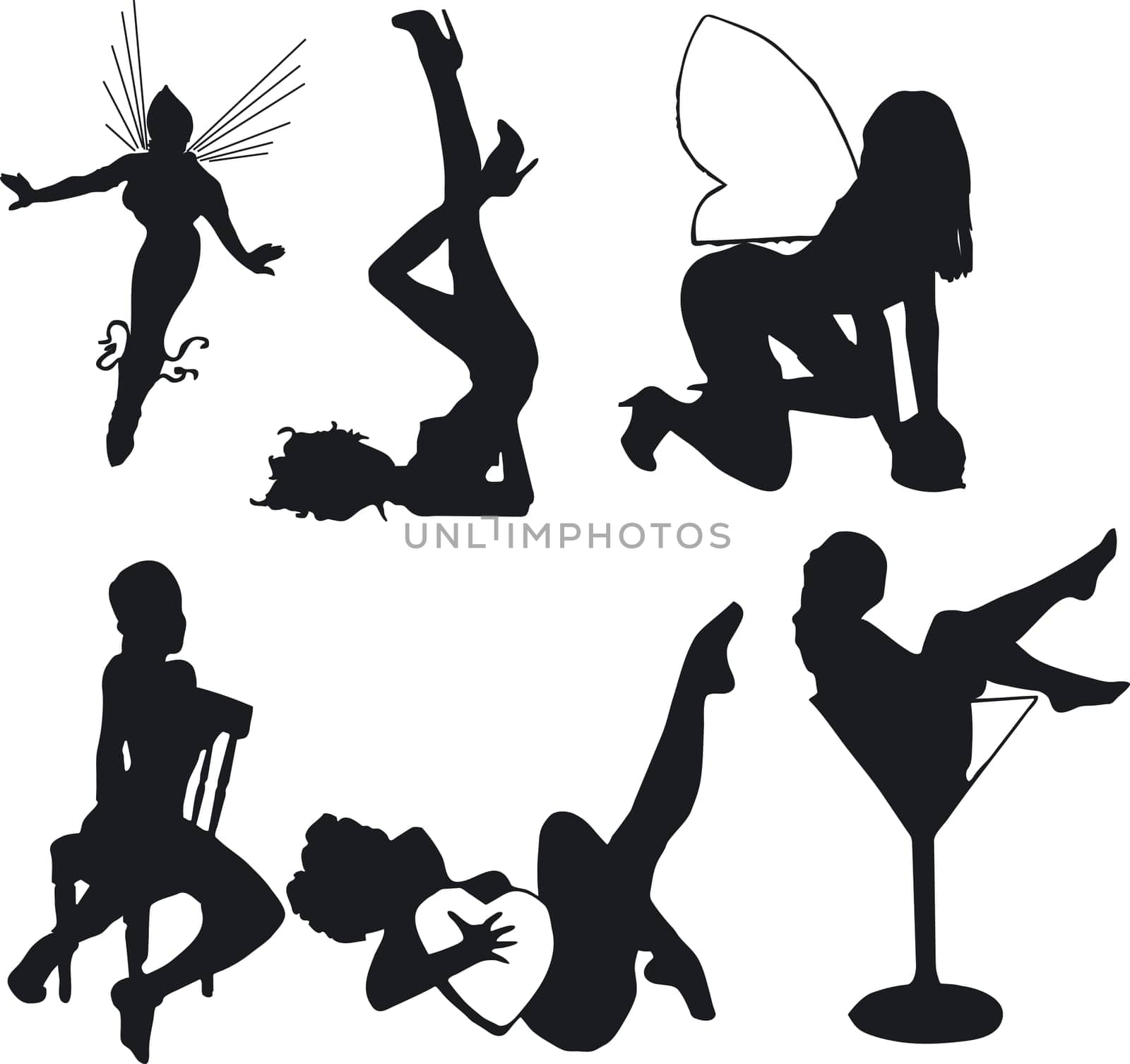 Sexy Silouettes - Vector Format