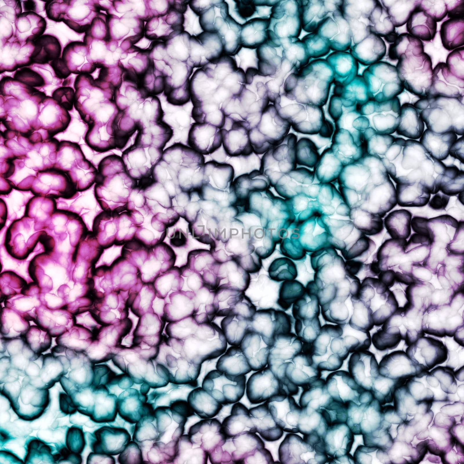 Background illustration of bacteria under microscope
