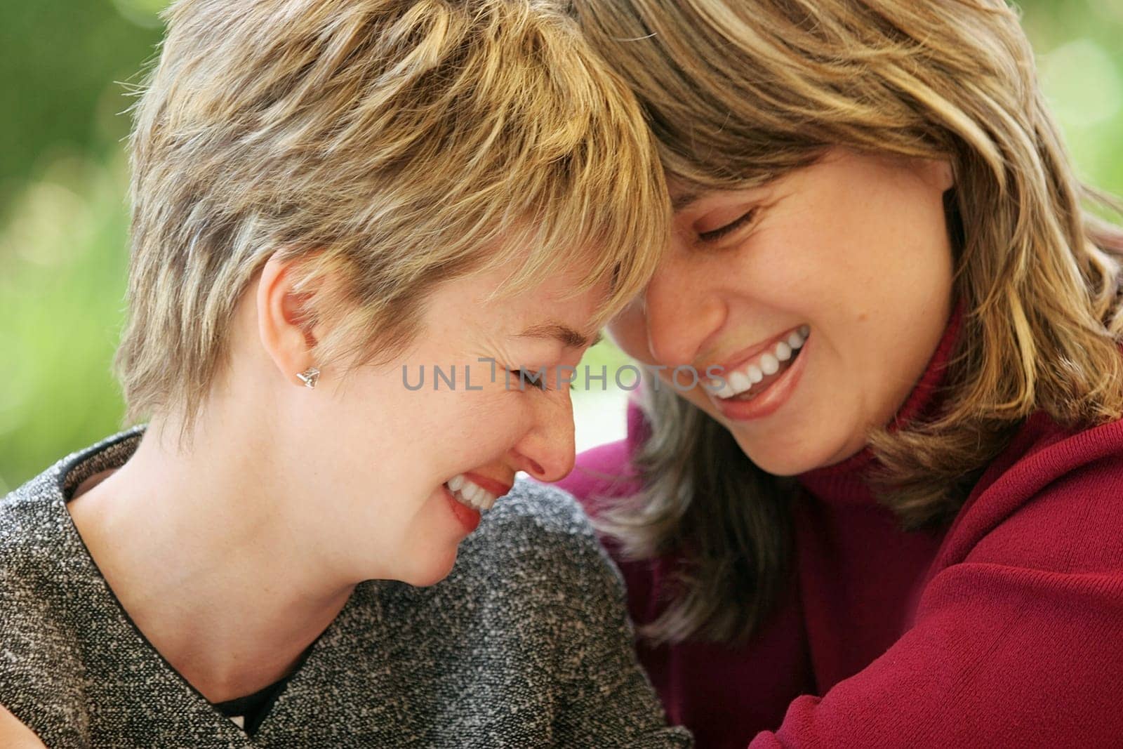 2 women having a good time together