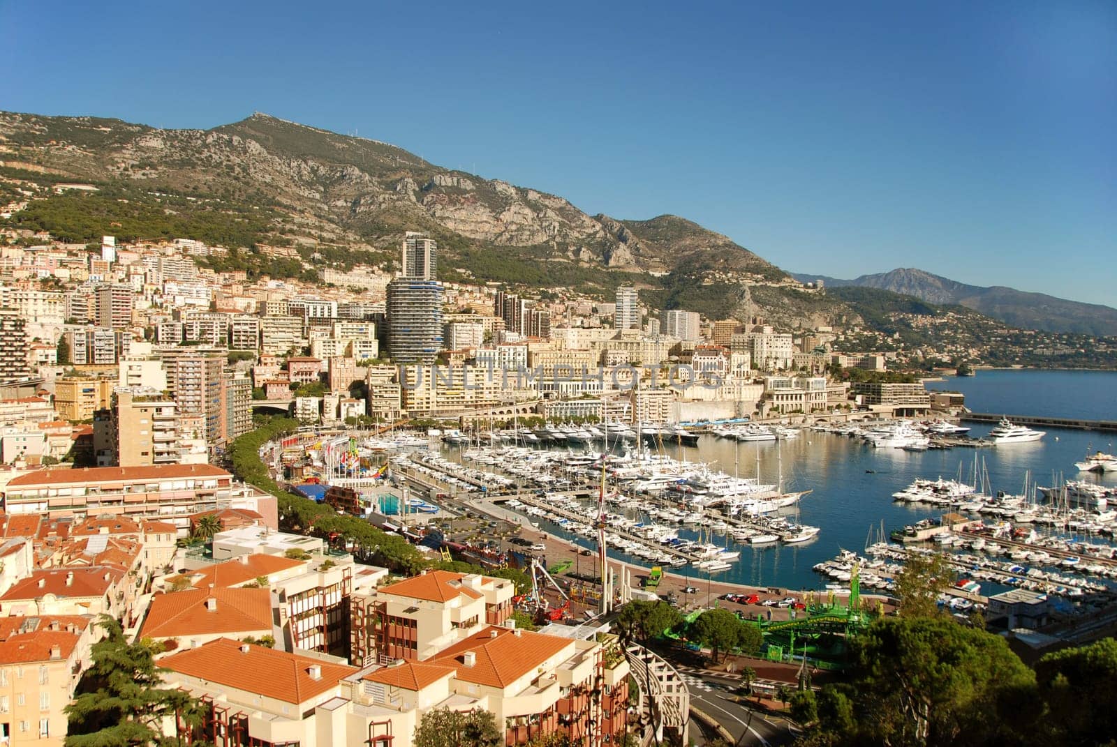 panoramic view and mediterranean coastal scenery