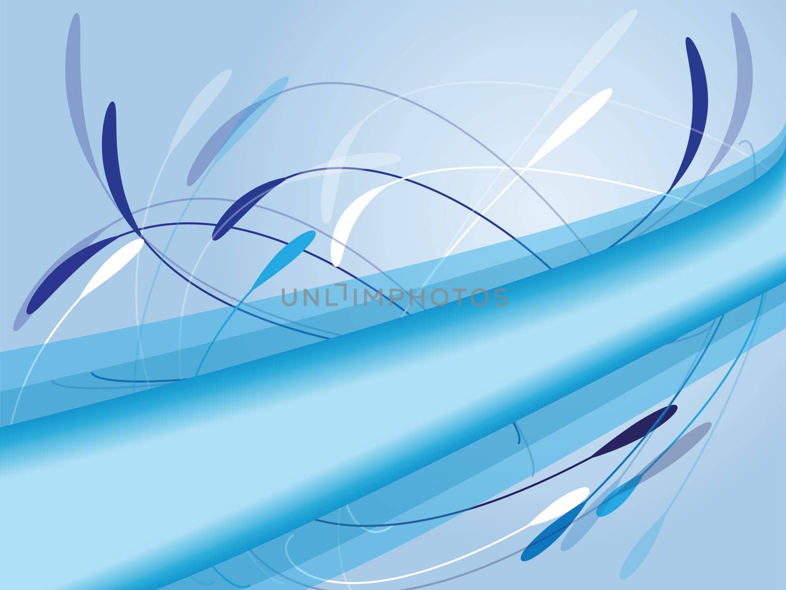 Blue floral background