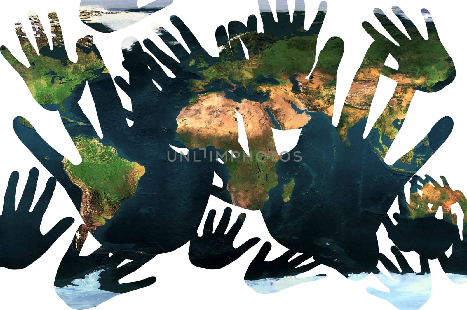Picture of hands that are displaying the earth