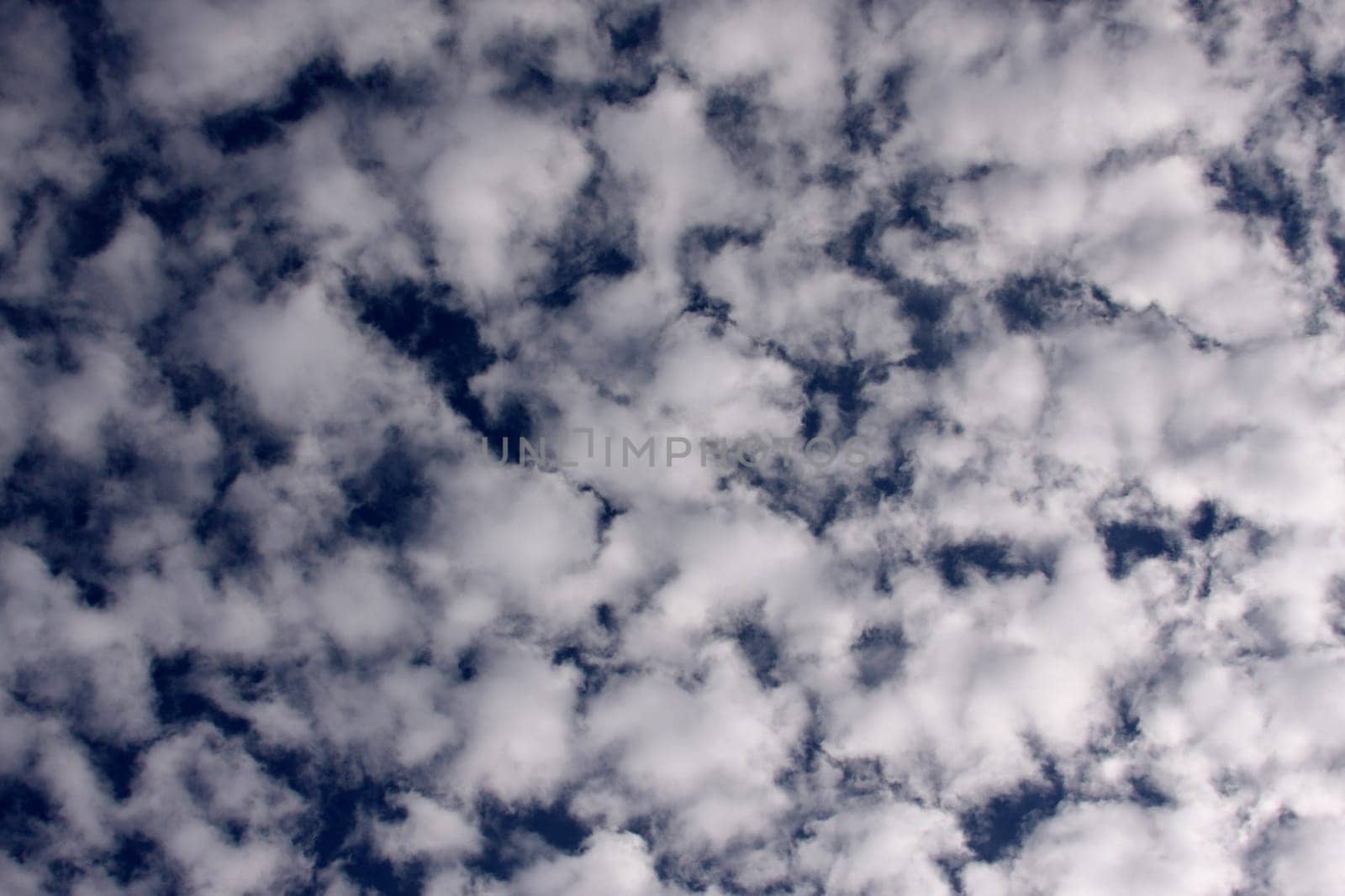 Beautiful clouds on a deep blue sky.