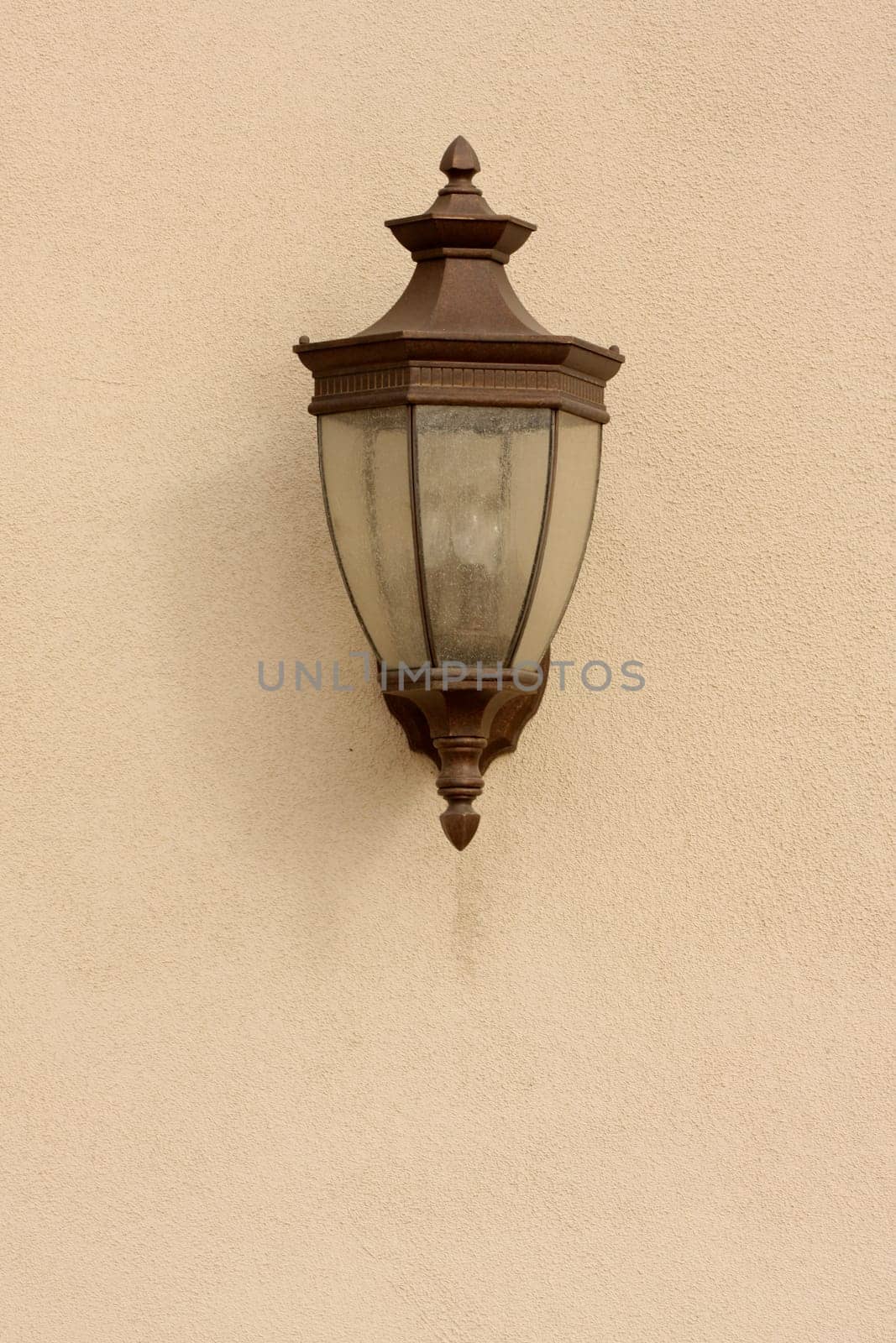 Beautiful Wall Lamp on Stucco Wall