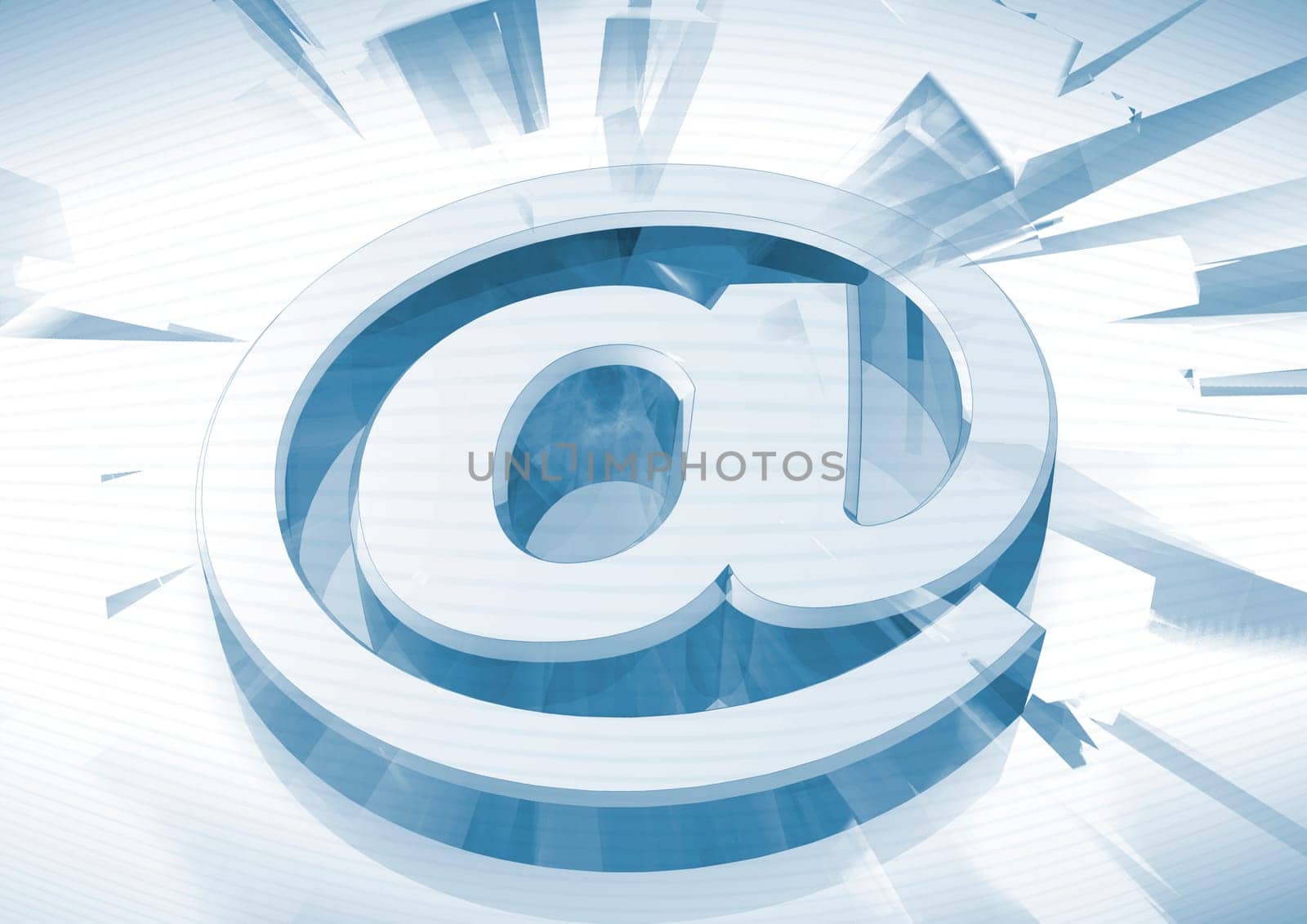 mail logo on abstract background