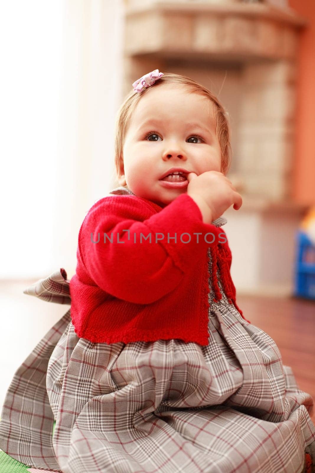 Portrait of cute baby