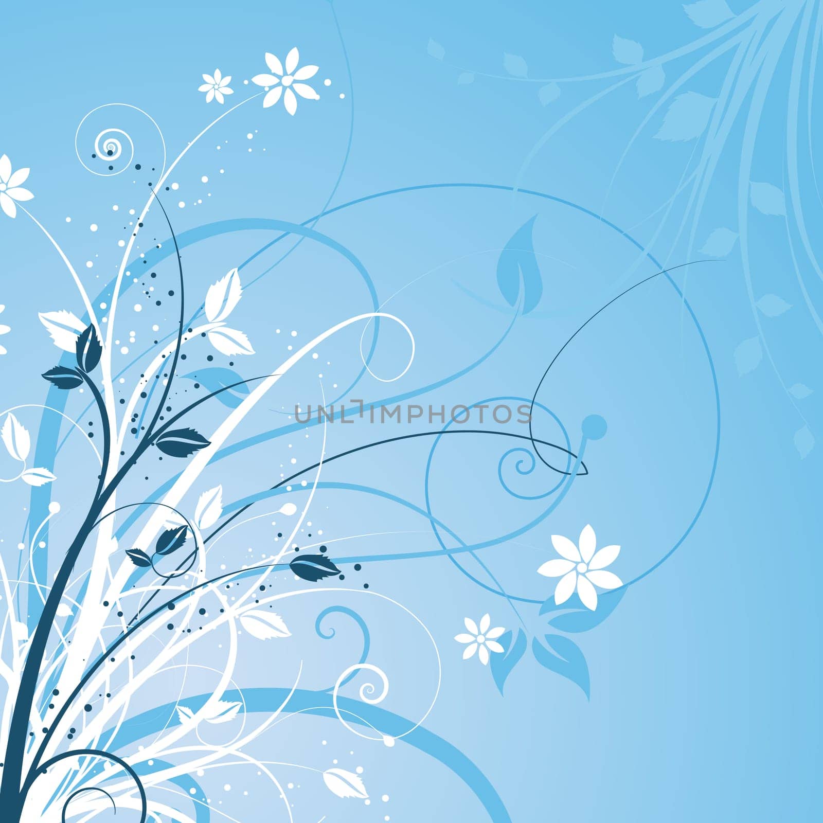 Abstract floral design