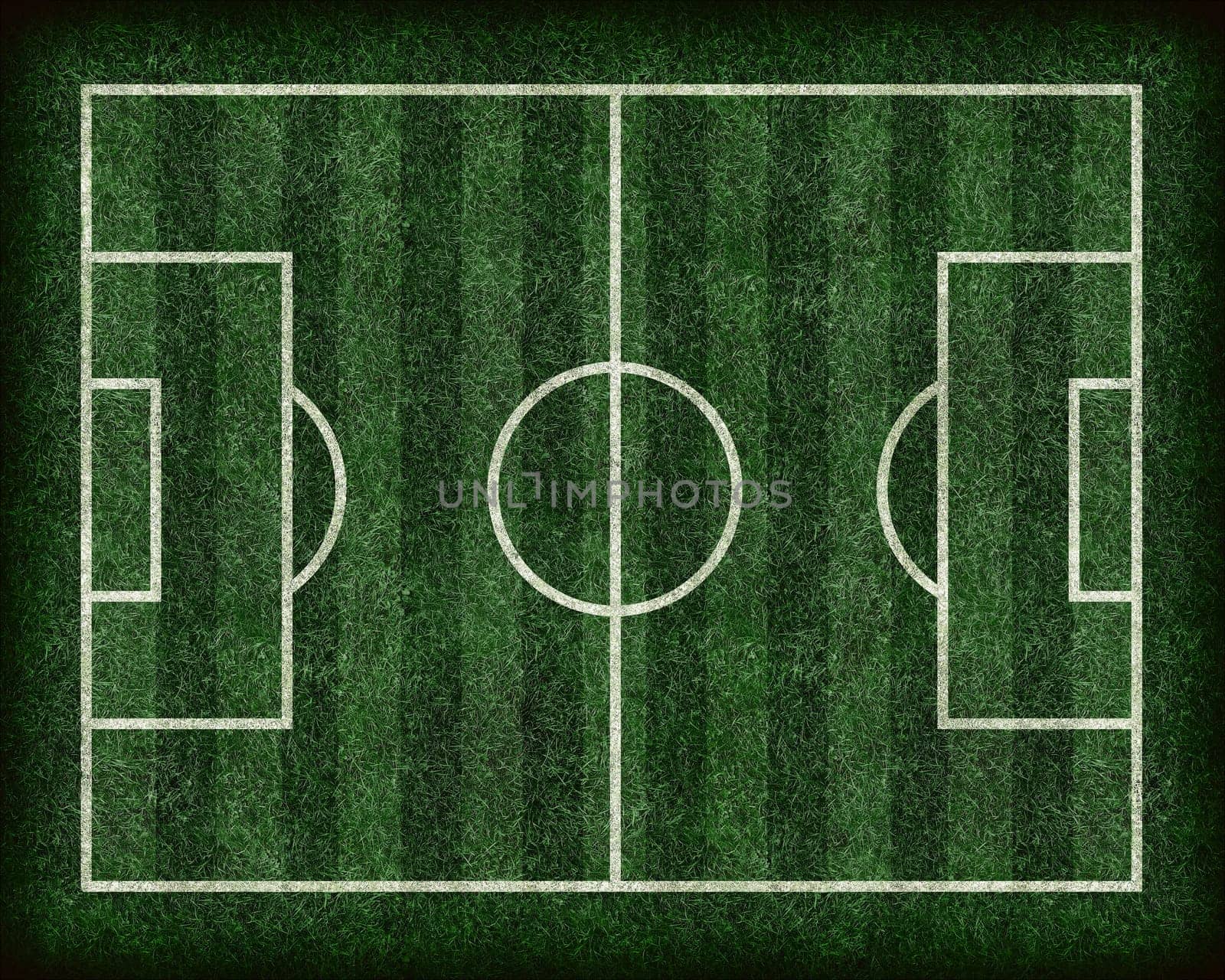 Abstract football (soccer) field on grass.