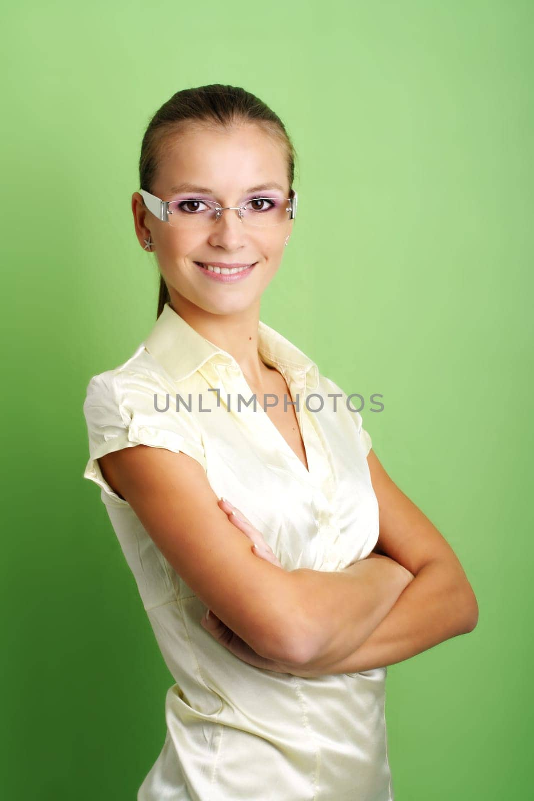 business portrait of a young smiling and successful woman