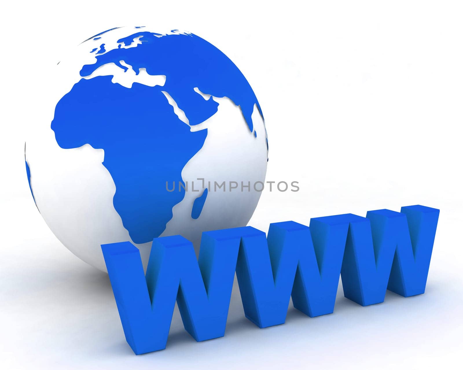 3d rendered globe and earth