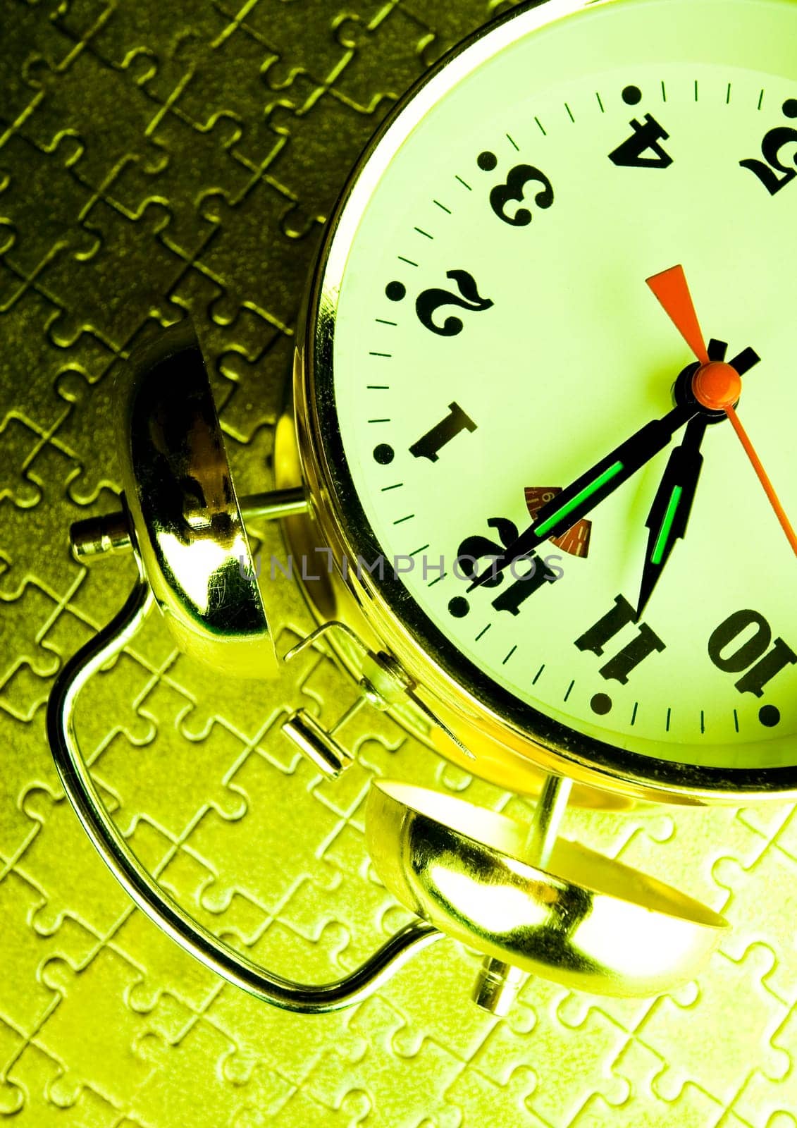 Alarm clock is an instrument that shows you what time it is.