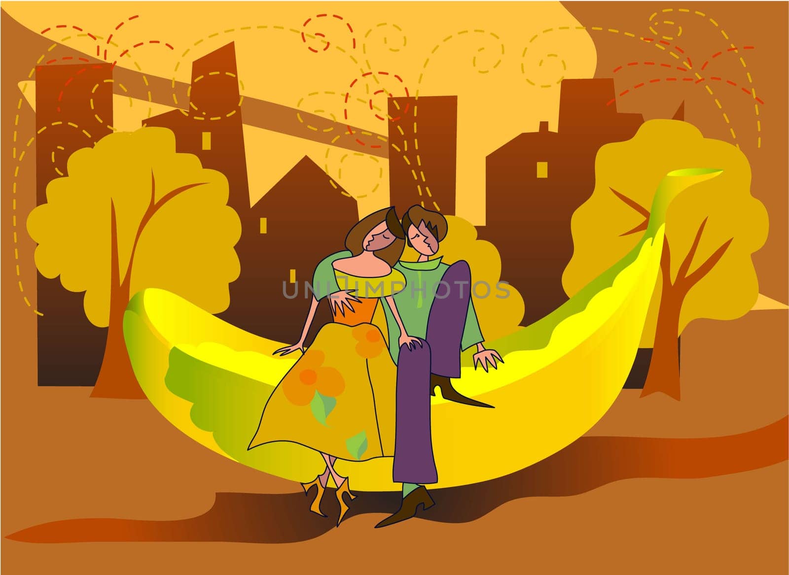 family life illustration