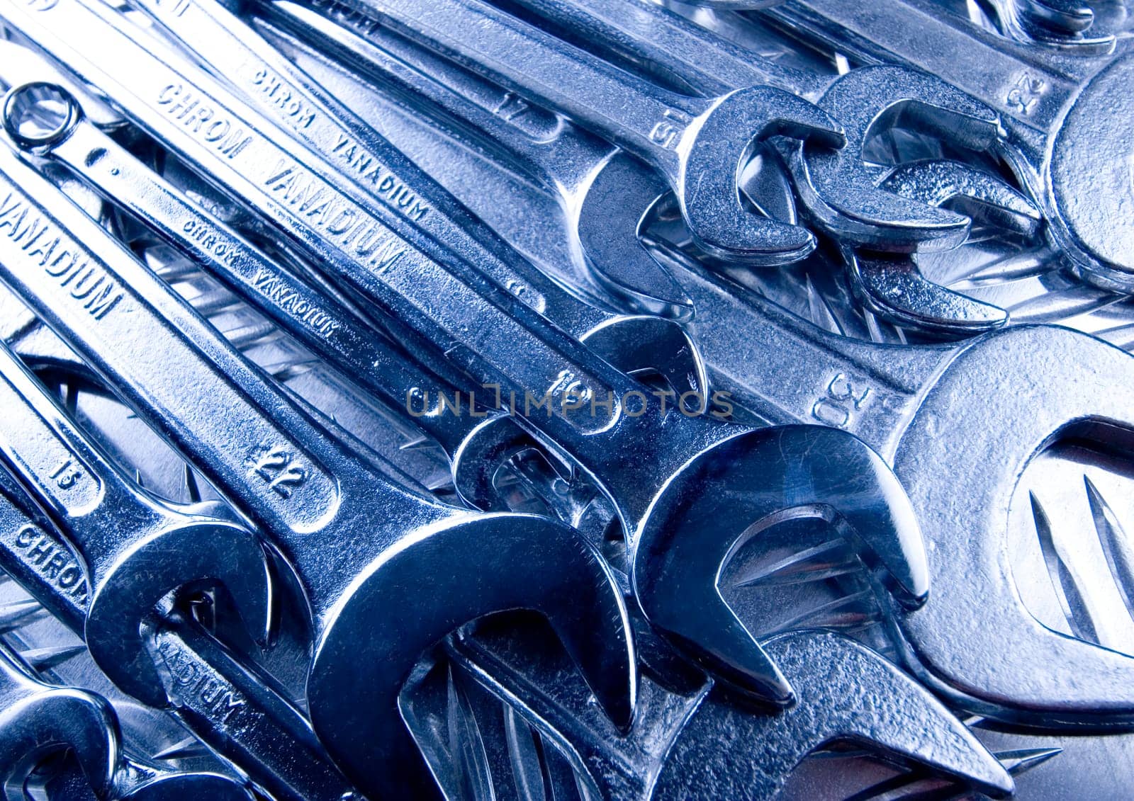 There are different kinds of tools - open-ended and combination spanners.