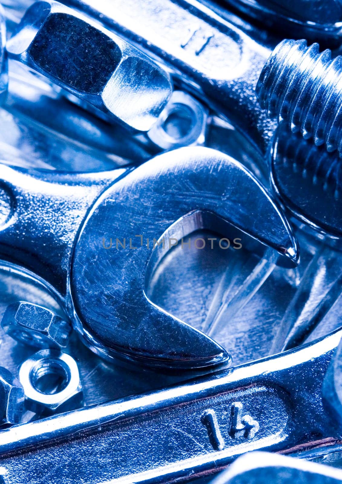 There are different kinds of tools - open-ended and combination spanners.