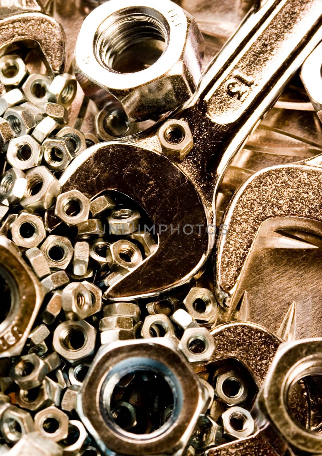 There are different kinds of tools - open-ended and combination spanners.