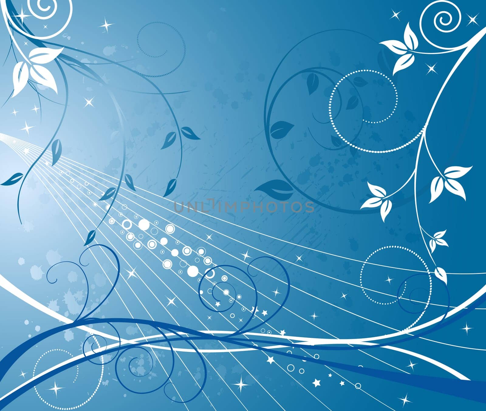 Abstract floral  background - vector
