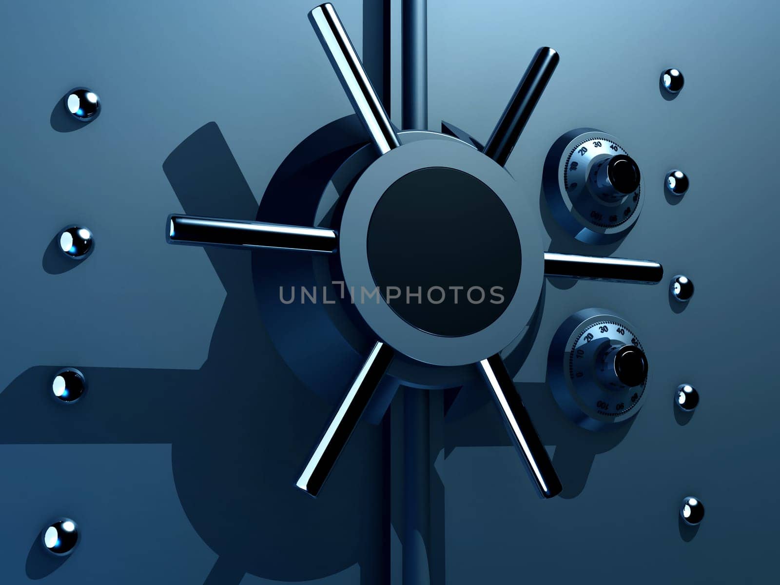 3d rendered illustration from a part of a vault