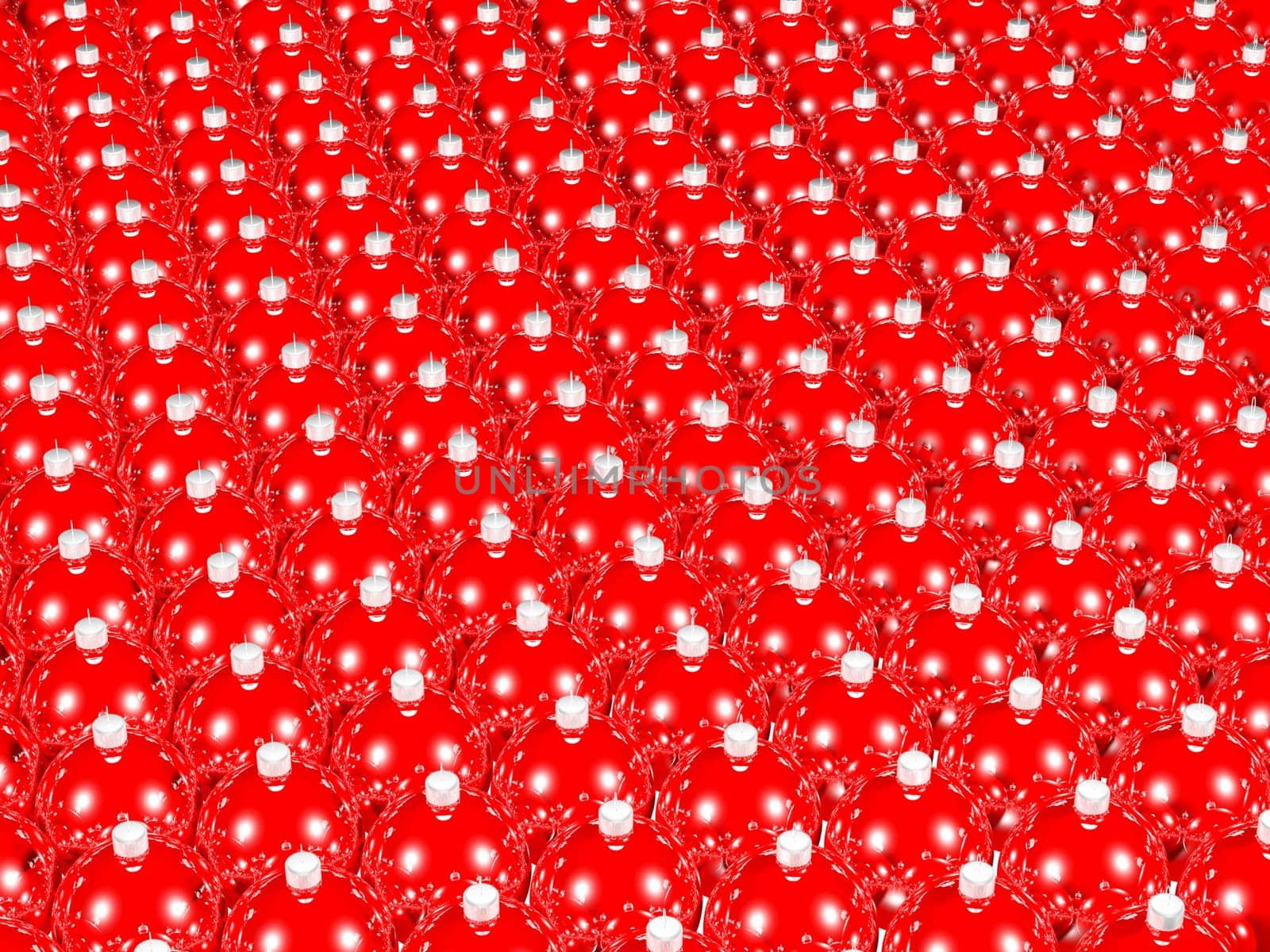The Background decorated with much Christmas balls